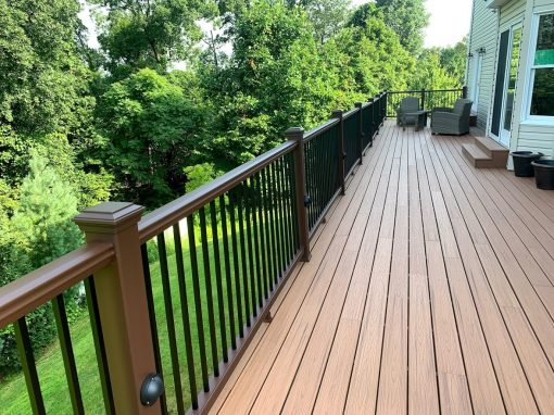 Large Luxury Deck with Trex and Lights in Wayne, NJ